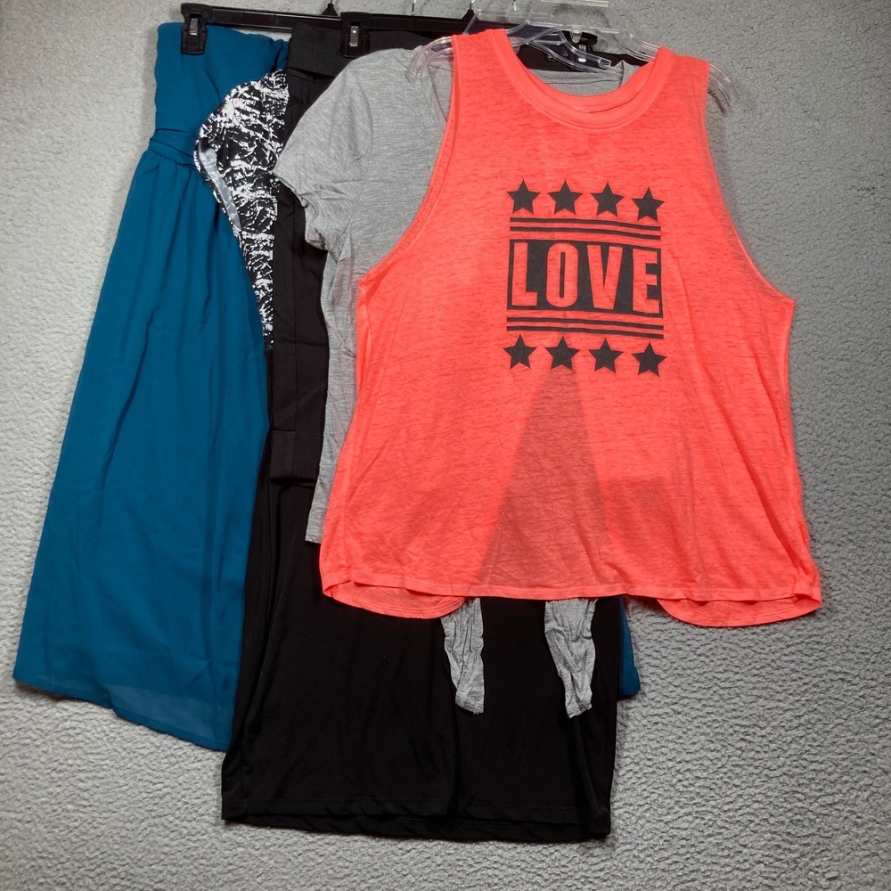 Mixed Brands Clothing Lot Women Juniors L Multicolor 6pc Bundle Top Shorts Dress
